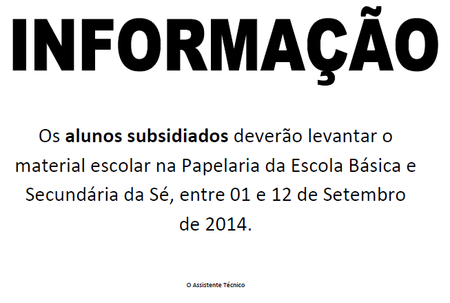 Alunos Subsidiados
