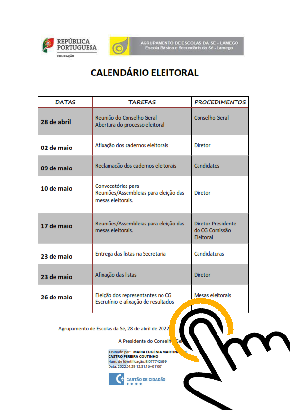 Calendário Eleitoral - C. Geral