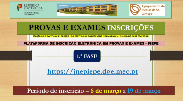 Provas e Exames 2026 - Inscrições