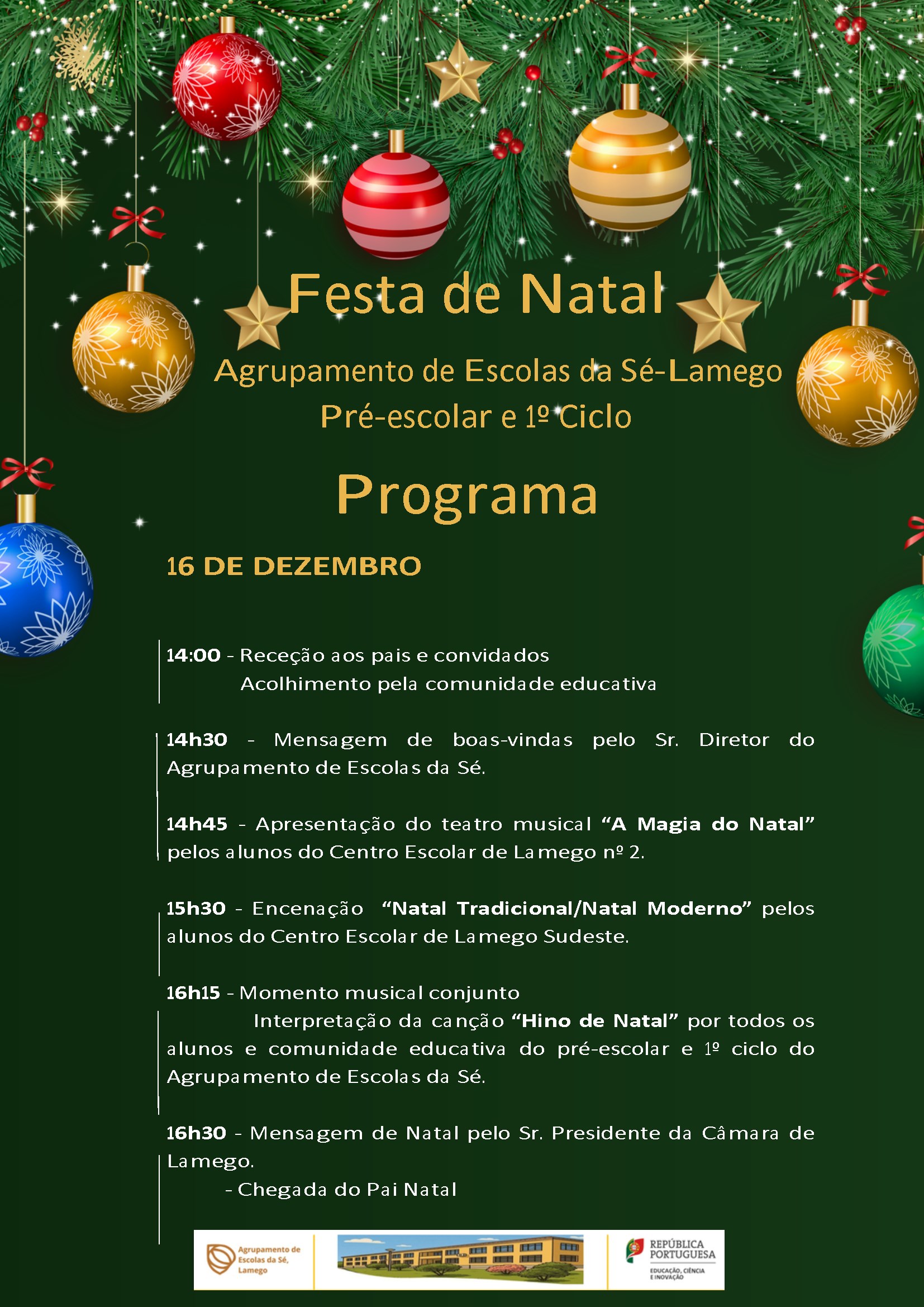 Festa Natal Pre-Escolar e 1 Ciclo 2025 conv 1