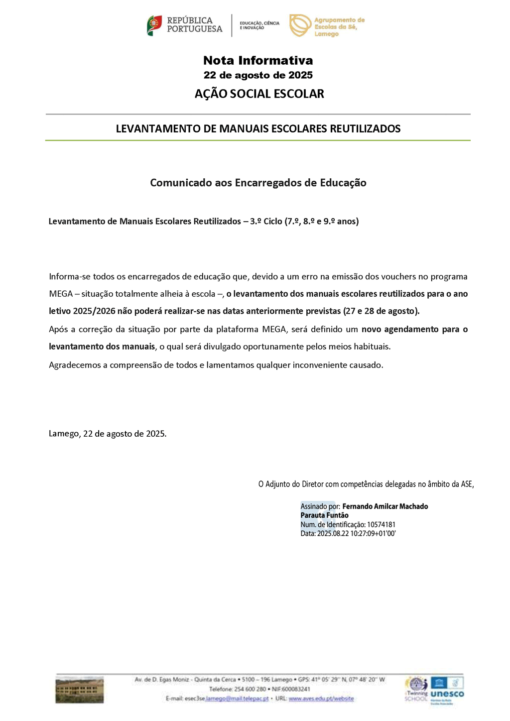Nota Informativa 2025 de 22 de agosto Levantamento-de-manuais-reaproveitados signed