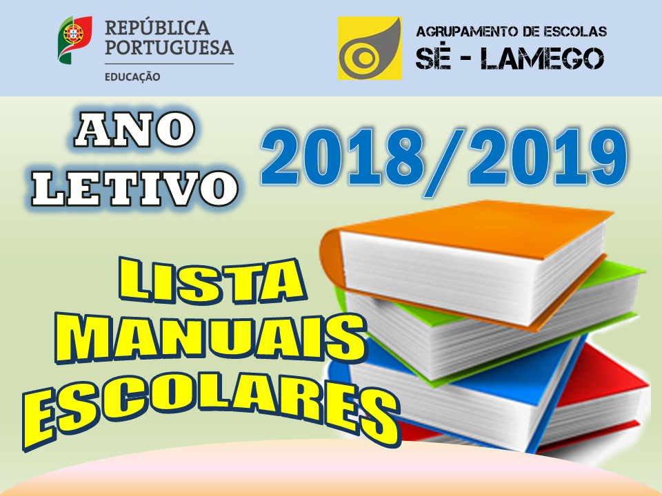 Lista dos Manuais Escolares 2018 2019